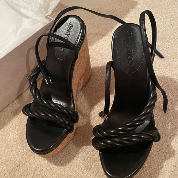 Jimmy Choo Shoes - Jimmy Choo Diosa 130 Wedge Sandals -Size 39 (US 9)